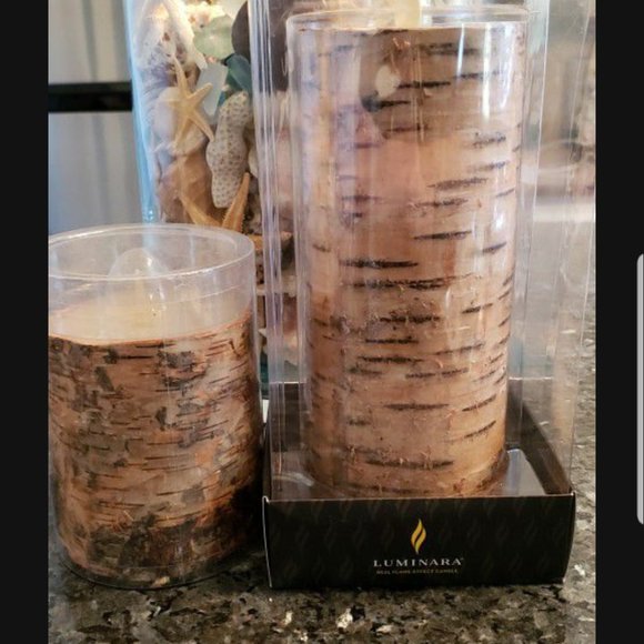 Luminara Accents Luminara Birchwood Flameless Candles Poshmark